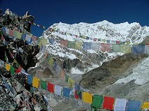Praying flags on Kalapatthar 5545 m